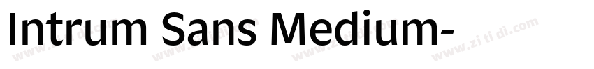 Intrum Sans Medium字体转换